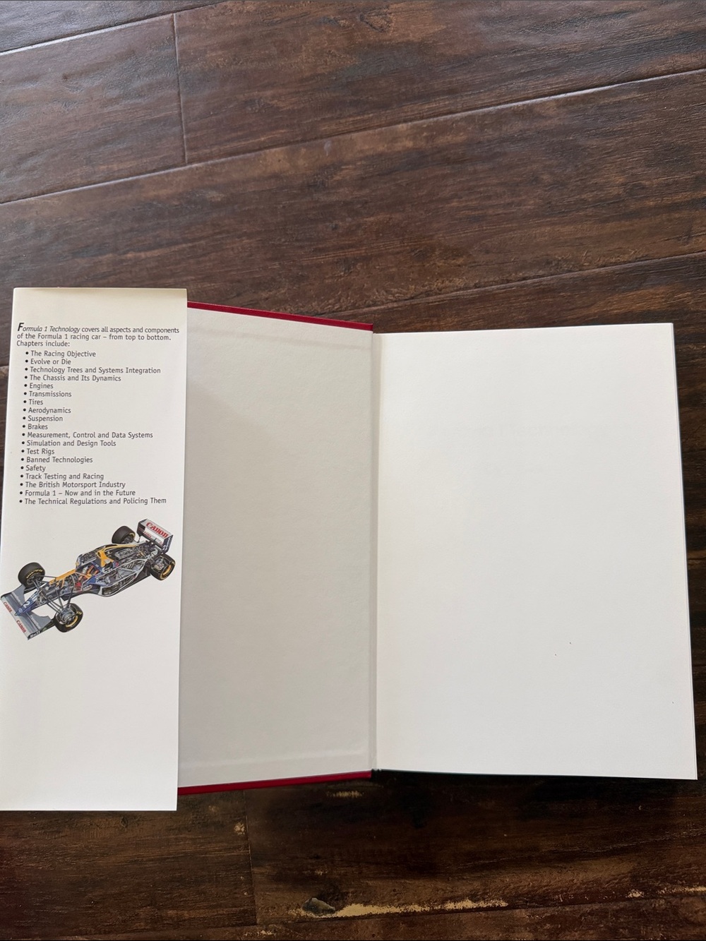 Formula 1 Technology by Peter Wright - White Cover with Red Race Car - Picture 5 of 7